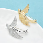 PENDRA Metal Flying Swallow Brooch