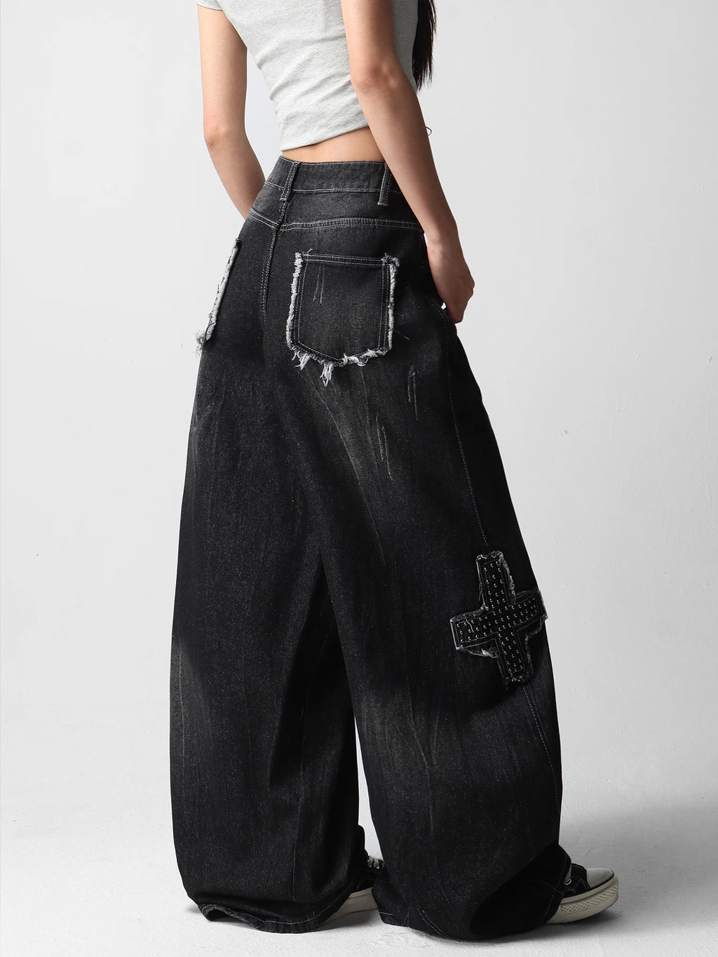 PENDRA American Street Patchwork Jeans