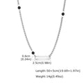 PENDRA Onyx Stone Chain Necklace
