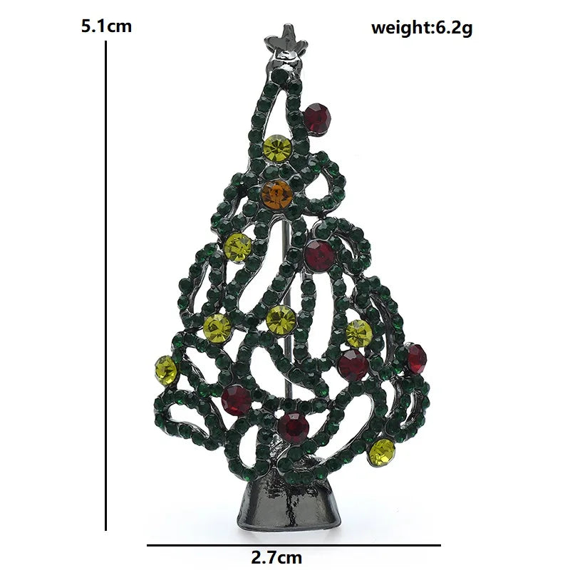 PENDRA Noelique Exquisite Christmas Tree Brooch
