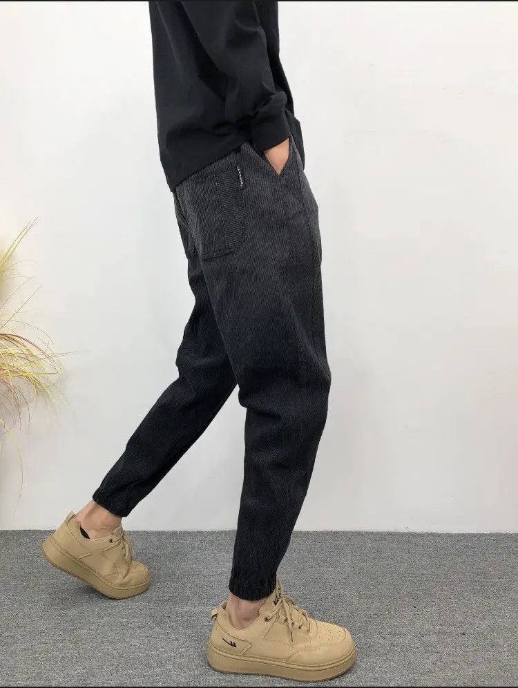 Gradual Change Color 2025 Tied Jeans Men's Summer New Loose Ruffian Handsome Small Feet Pants Trendy Brand Harlan Casual Pants
