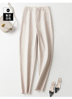 PENDRA Carrot Fit High Waist Cropped Pants