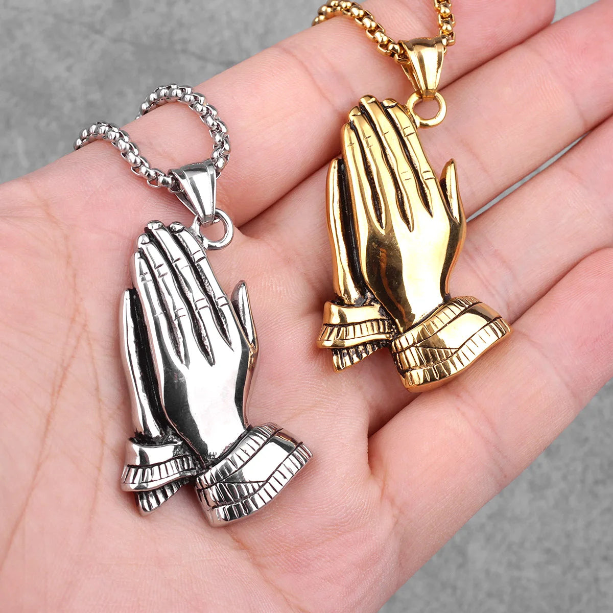 PENDRA Prayer Boyfriend Steel Necklace