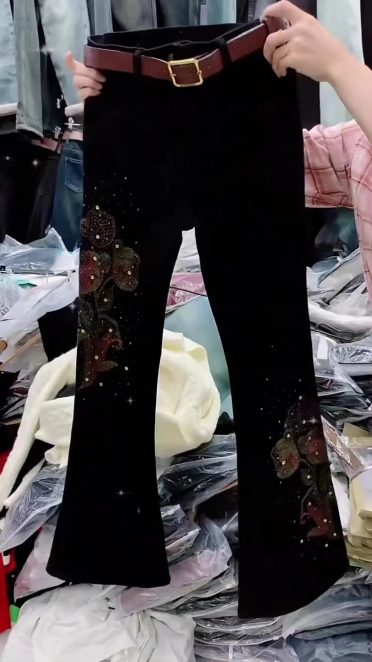 PENDRA European Embroidery Waist Pants