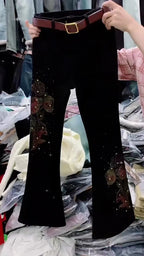 PENDRA European Embroidery Waist Pants