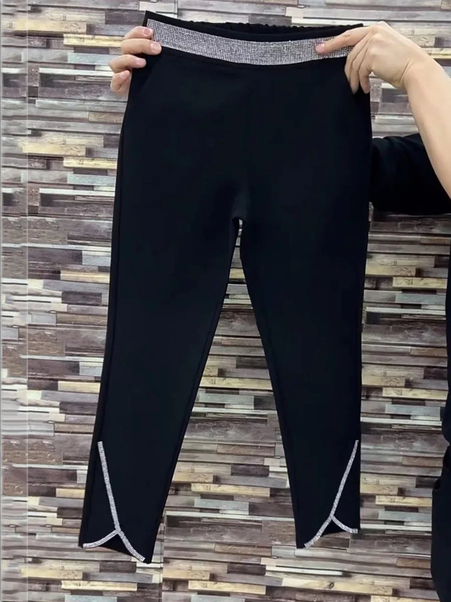 PENDRA Wide Leg Waist Diamond Pants