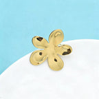 PENDRA Steelbloom 2-Color Stainless Steel Flower Brooch