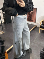 PENDRA Buttonflare High Waist Slim Flare Pants