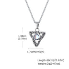 PENDRA Knot Moonstone Pendant Necklace
