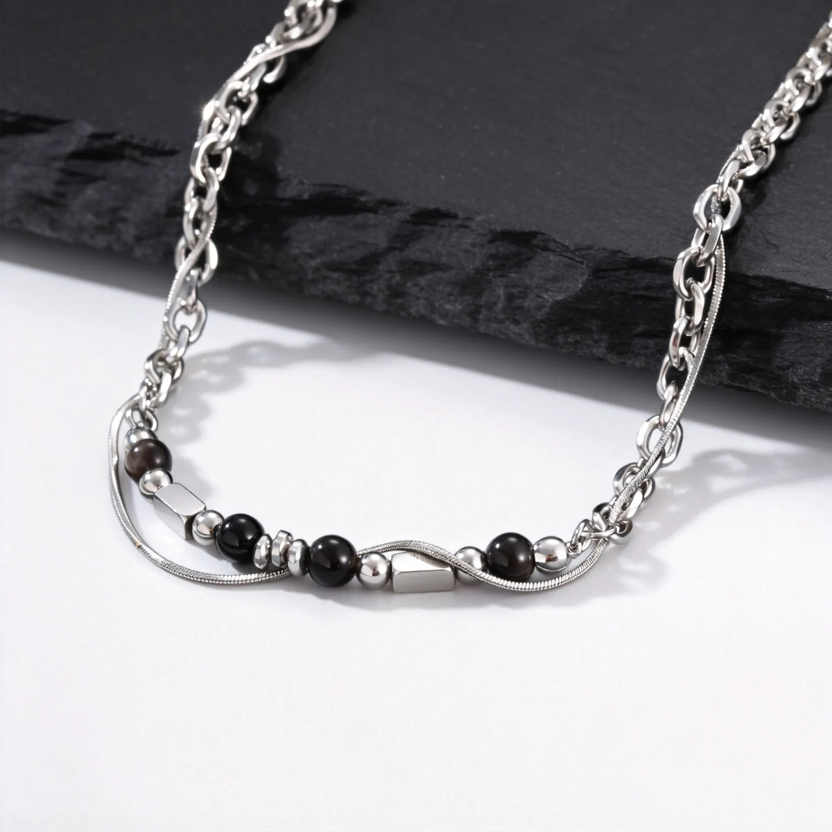 PENDRA Stone Natural Chain Necklace