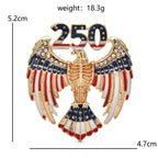 PENDRA USA Independence Day Brooch