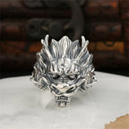 PENDRA Dragon Opening Silver Ring