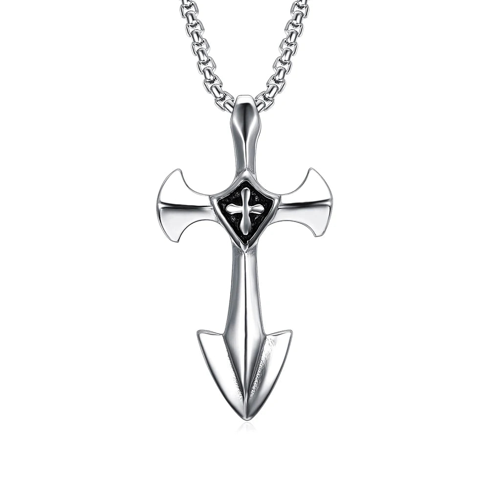 PENDRA Templar Cross Knight Pendant