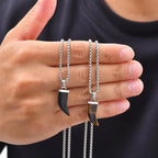PENDRA Tiger Horn Pendant Necklace