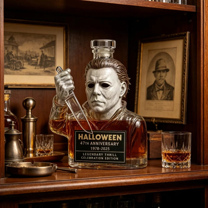 PENDRA Halloween Horror 47th-Anniversary Glass Whiskey Decanter