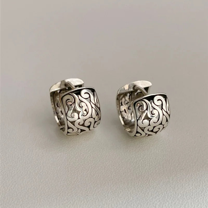 PENDRA Liquid Lava Sterling Silver Earrings