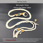 PENDRA Jadeelle Floral Boho Waist Chain Belt