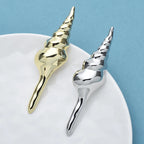 PENDRA Seashell Conch Stainless Steel Brooch