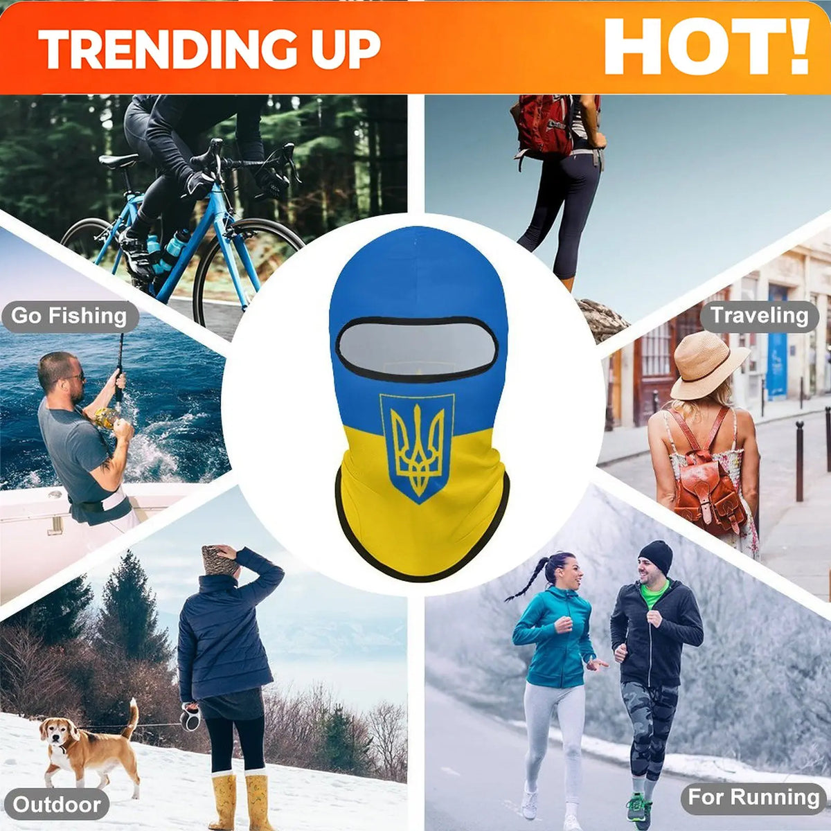 PENDRA Ukraine Sunscreen Motorcycle Mask