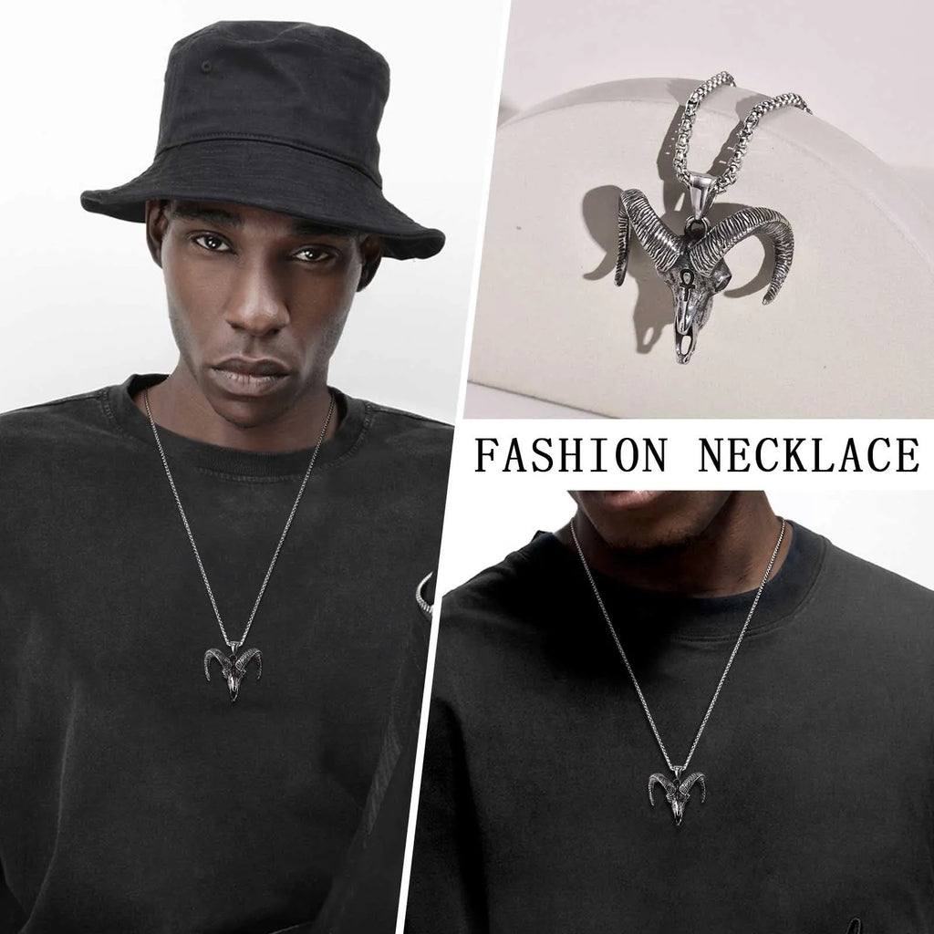 PENDRA Devil Skull Pendant Necklace