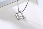 PENDRA Interlocking Triangle Pendant Necklace