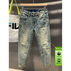 PENDRA Ripped Brand Pants