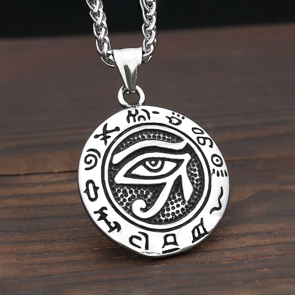PENDRA Horus Stainless Steel Eye of Horus Pendant
