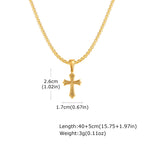 PENDRA Cross 60Cm Pendant Necklace