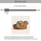 PENDRA Heraene Leather Brown Western Luxury Belt
