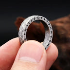 PENDRA Futhark Stainless Steel Viking Rune Ring