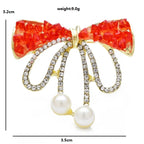 PENDRA Bellamy Handmade Crystal Bowknot Brooch