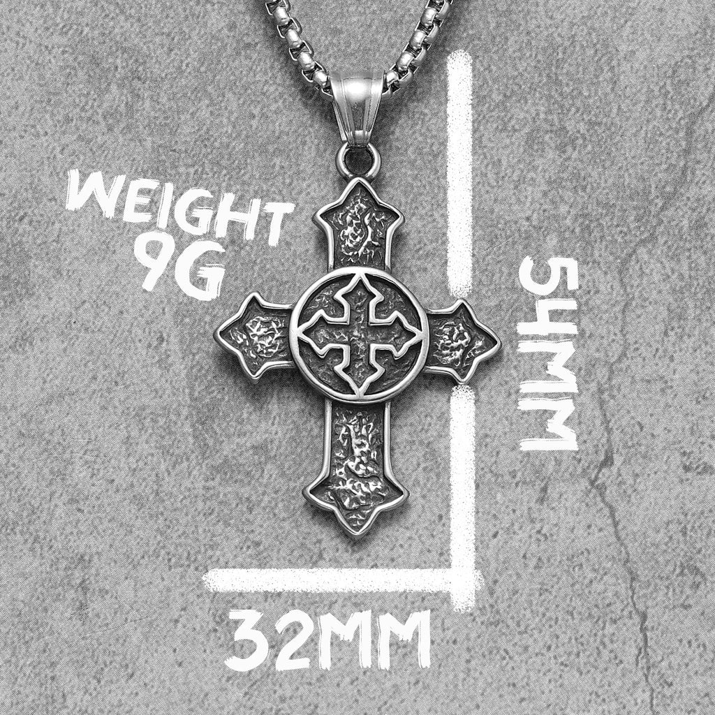 PENDRA Religion Cross Steel Necklace