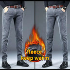 PENDRA Plush Wool Korean Jeans