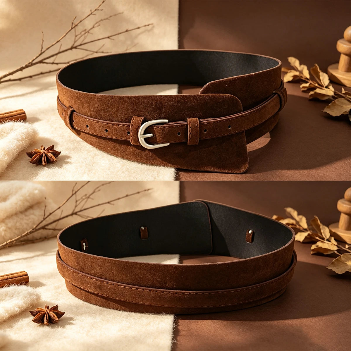 PENDRA Jadera Suede Rope Vintage Corset Belt