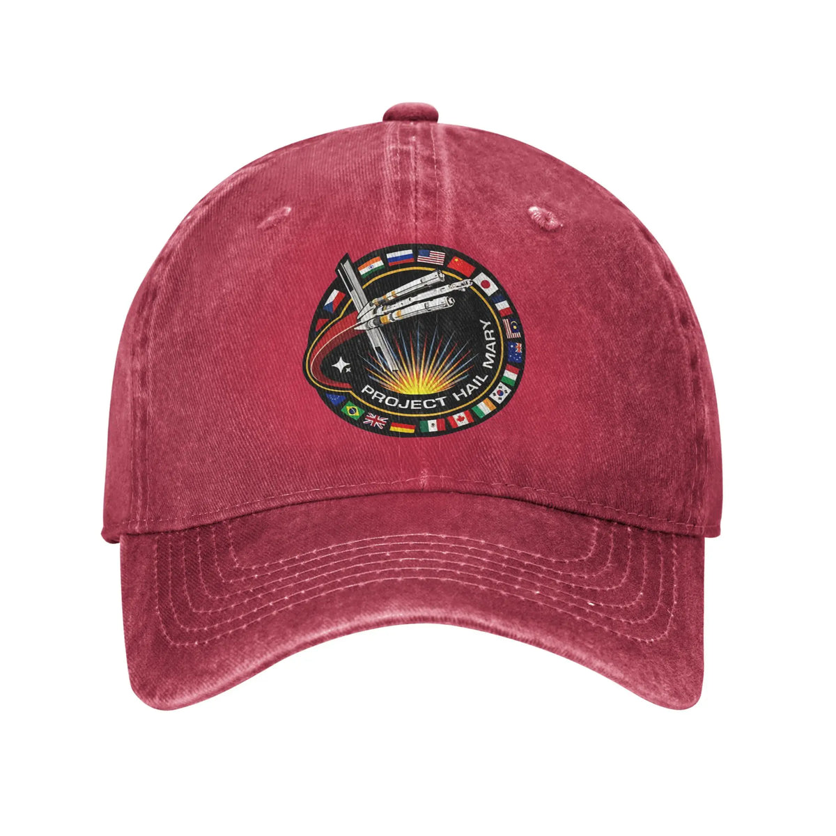 Project Hail Mary  Sun Baseball Cap Mission Patch With Countries Unisex-Teens Trucker Hat Summer Casual Breathable Snapback Cap