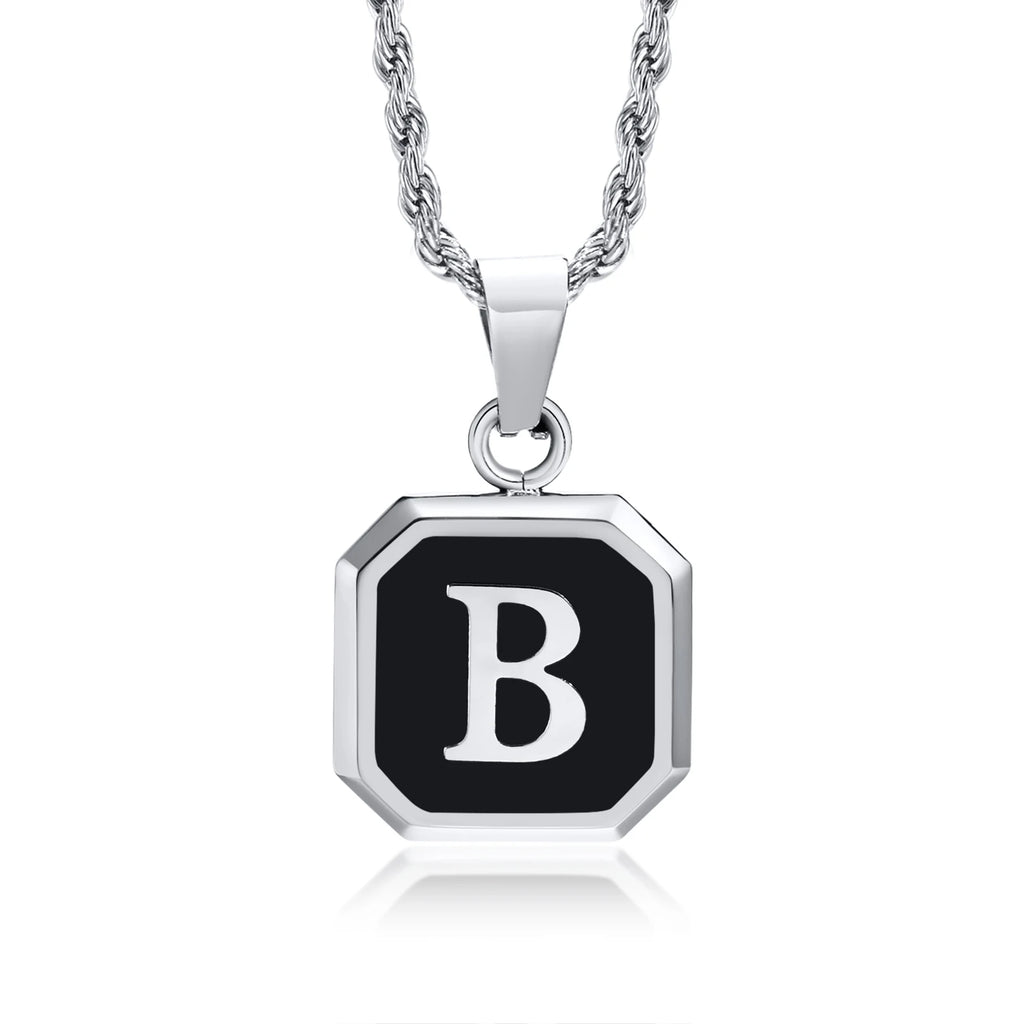 PENDRA Square Twisted Pendant Necklace