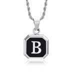 PENDRA Square Twisted Pendant Necklace