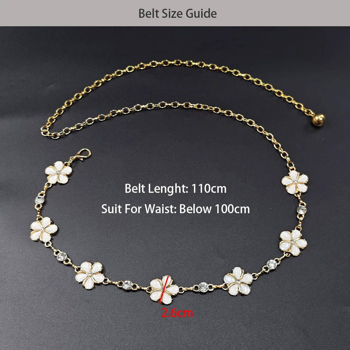 PENDRA Miraene Gemstone Minimal Waist Chain Belt
