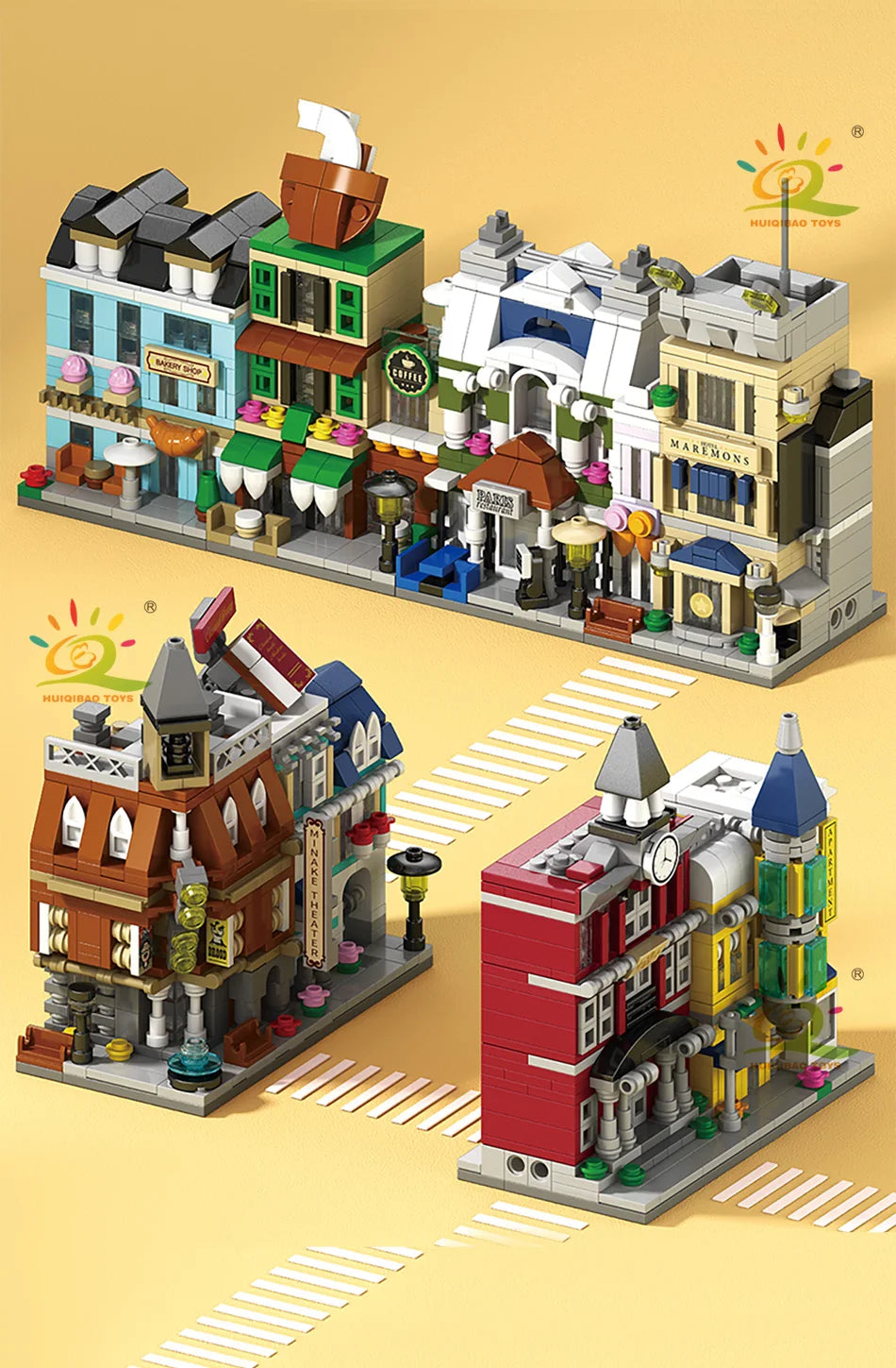 PENDRA Architecture Coffee Store Building Set