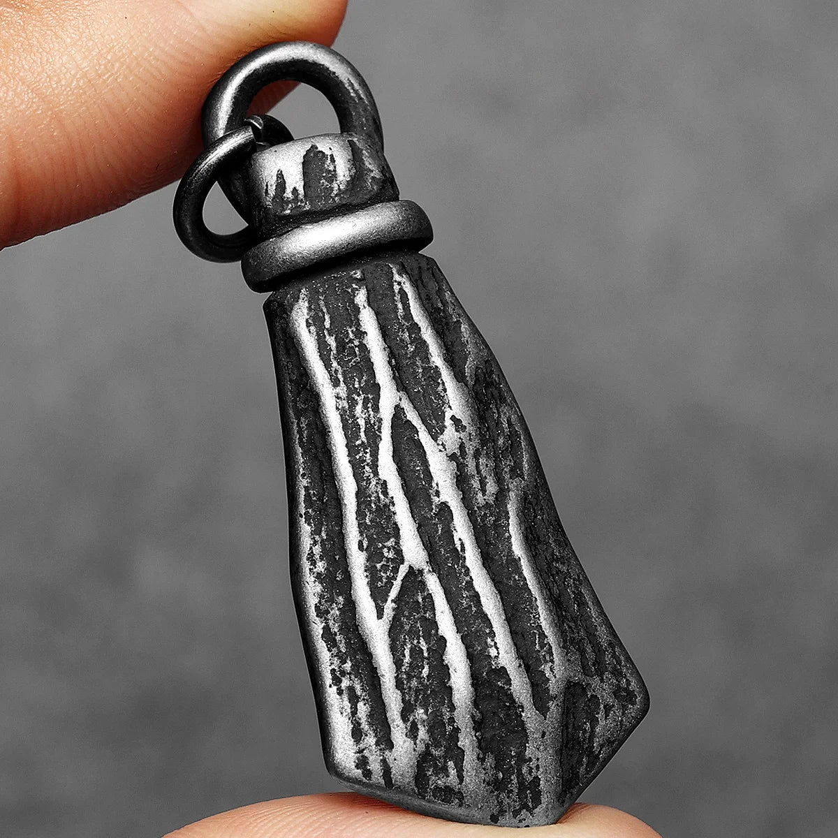 PENDRA Rune Branch Steel Necklace