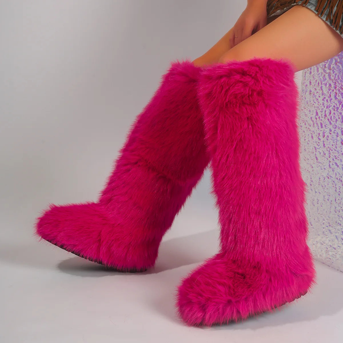 PENDRA Knee Warm Imitation Boots