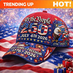 250th Anniversary USA Independence Day Commemorative Baseball Cap - Adjustable Stars & Stripes Liberty Cap Suitable for All Occa