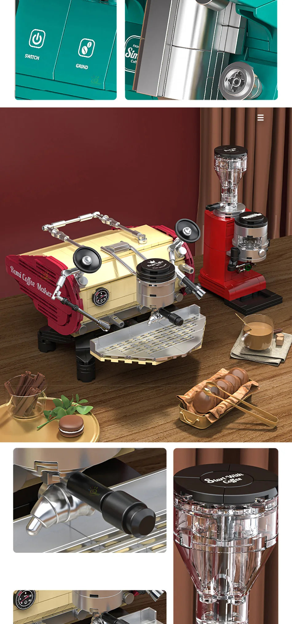 PENDRA Coffee Machine Friend Building Set