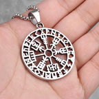 PENDRA Pirate Odin Runes Steel Necklace