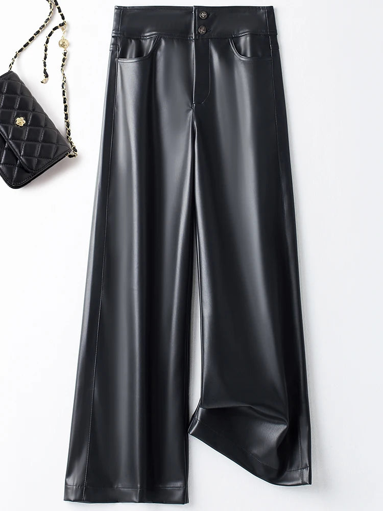 PENDRA Wide Leg Straight Double Pants