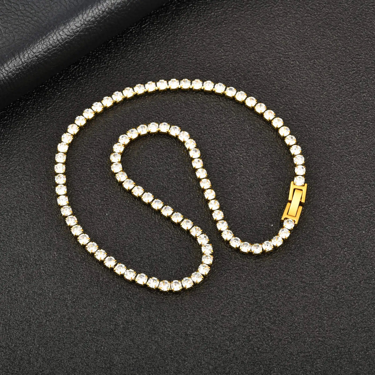 PENDRA Zircon Tennis Chain Necklace