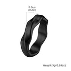 PENDRA Mobius Grey Love Steel Ring