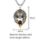 PENDRA Wolf Black Necklace