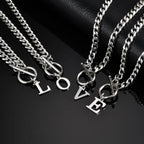 PENDRA Alphabet Letter Chain Necklace