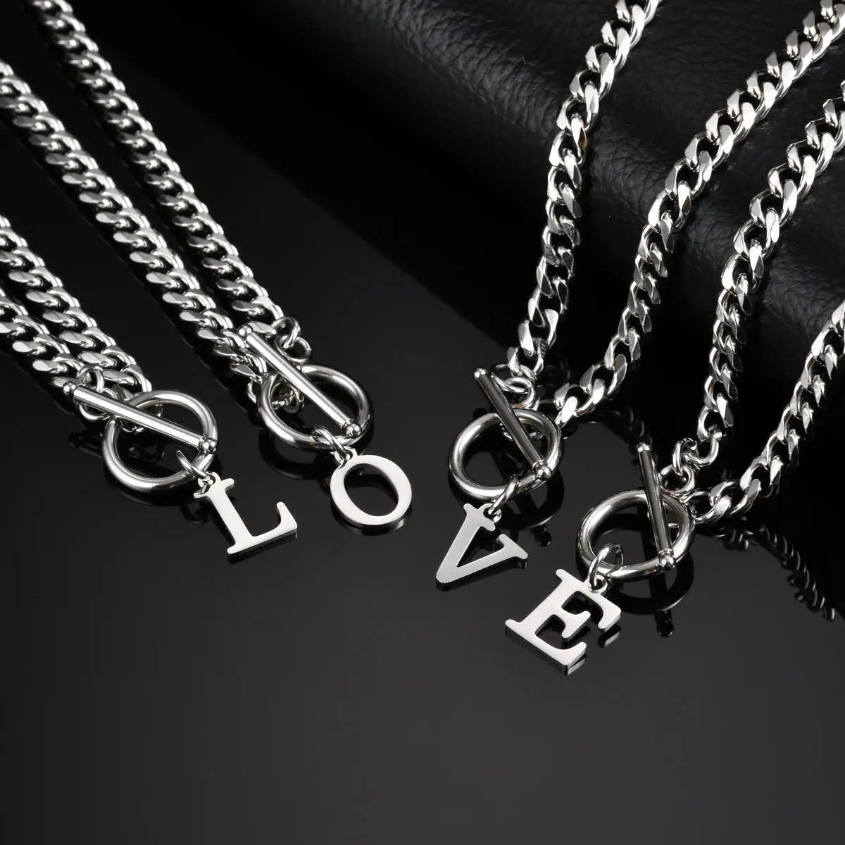 PENDRA Alphabet Letter Chain Necklace